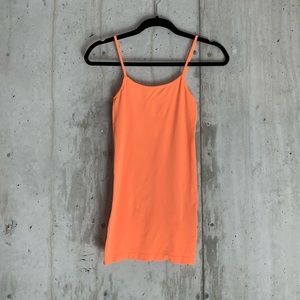 Neon Orange Stretchy Tank Top